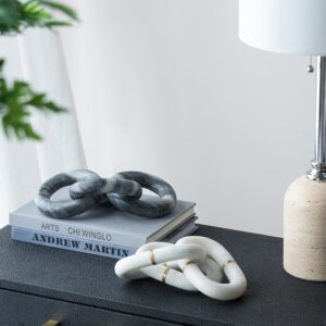 Chain Sculpture-White Brass