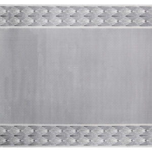 Anmāṭ Carpet 160X230 Grey - Contemporary geometric pattern plush rug.