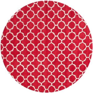 Chatham Carpet-7Round Red/Ivory