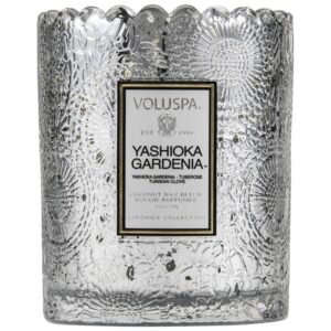Voluspa Yashioka Gardenia Boxed Scallop Candlepot