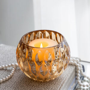 Frost Vase-Amber