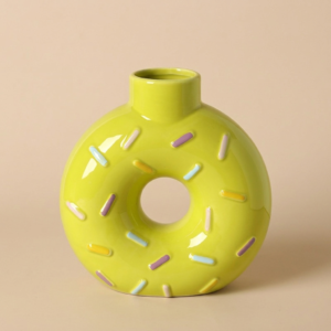Sprinkle Halo Vase-Lemon-BIG