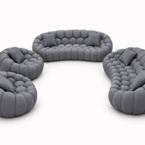 Pebble Cloud Sofa-Dark Grey