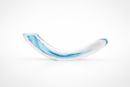 River Arc Centerpiece Large Blue detailed close-up showing arc shape