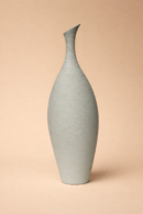 Ivory Ripple Amphora Vase